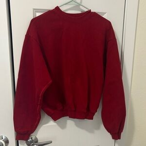 SKIMS Red Crewneck Sweatshirt
